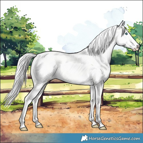 Horse Color:Cremello Dun 
