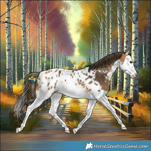 Horse Color:White Spotted Buckskin Splash Appaloosa Rabicano