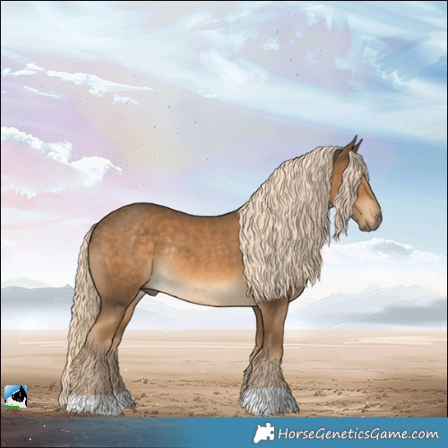 Horse Color:Chocolate Palomino Rabicano