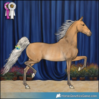 Horse Color:Silver Buckskin Rabicano