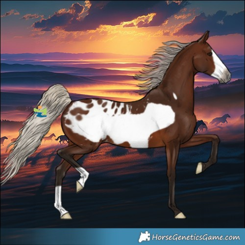 Horse Color:Gray Silver Bay Frame Appaloosa 