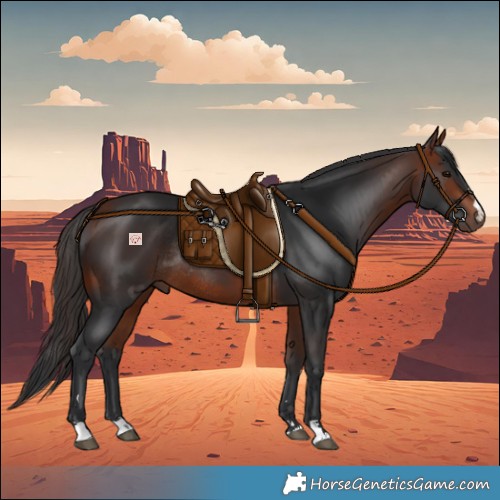 Horse Color:Bay Rabicano 