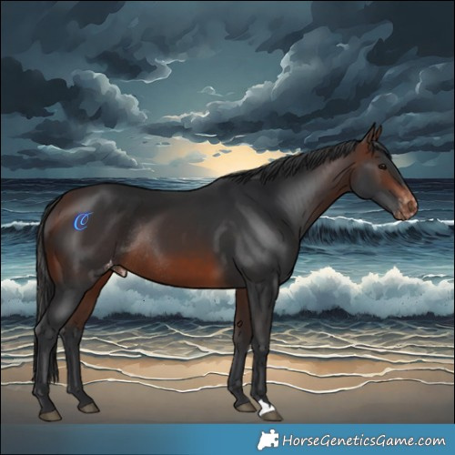 Horse Color:Brown Varnish Rabicano 