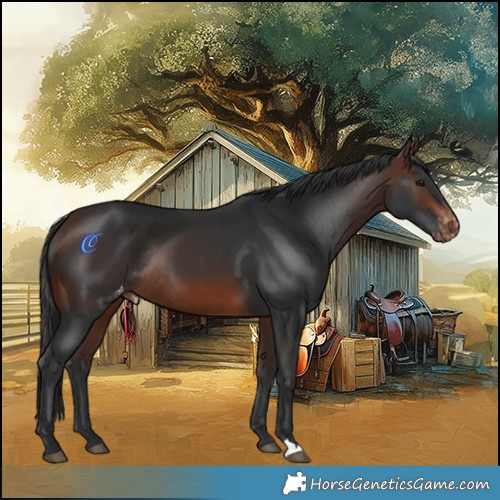 Horse Color:Brown Appaloosa Rabicano