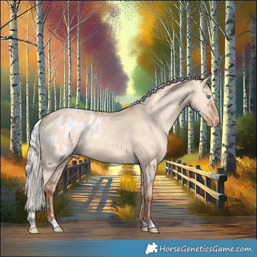 Horse Color:Silver Amber Champagne Dun Tobiano Appaloosa Rabicano 