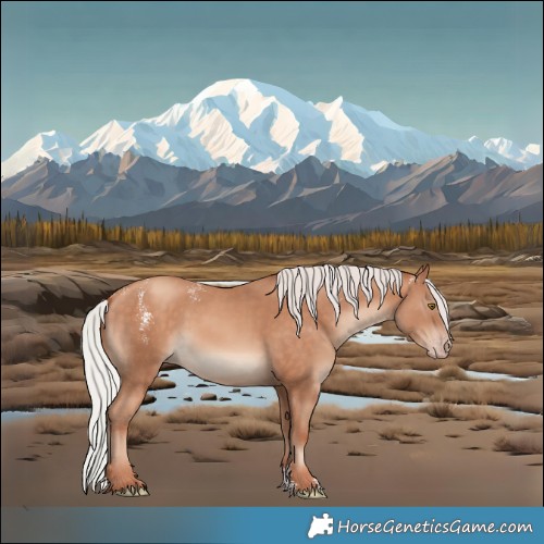 Horse Color:Powder White Silver Sable Champagne 