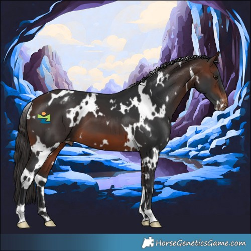 Horse Color:White Spotted Brown Appaloosa 