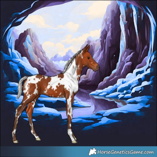 Horse Color:White Spotted Silver Bay