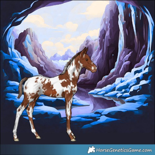 Horse Color:White Spotted Chestnut Appaloosa