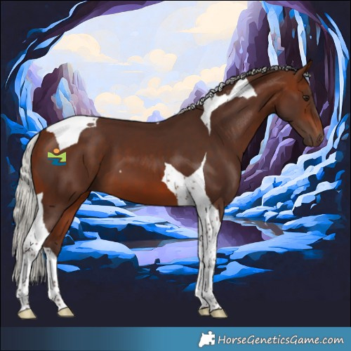 Horse Color:Silver Brown Tobiano