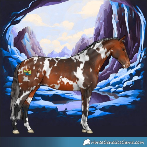 Horse Color:White Spotted Bay Appaloosa