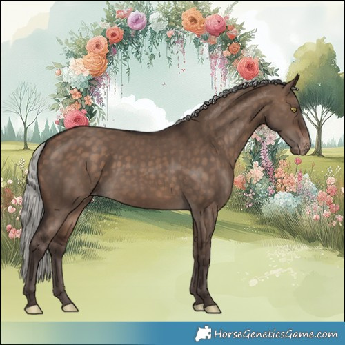Horse Color:Silver Brown Dun Appaloosa 