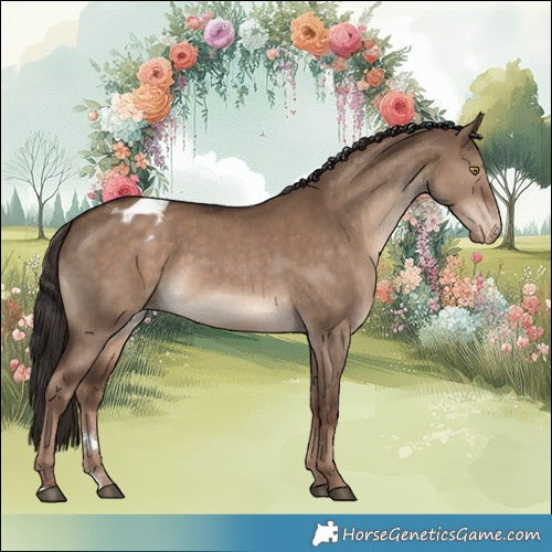 Horse Color:Liver Red Dun Varnish Rabicano 