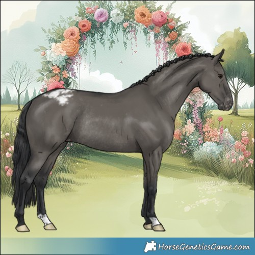 Horse Color:Grullo Appaloosa Rabicano