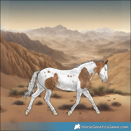 Horse Color:Gray Silver Perlino Splash Tobiano Appaloosa 