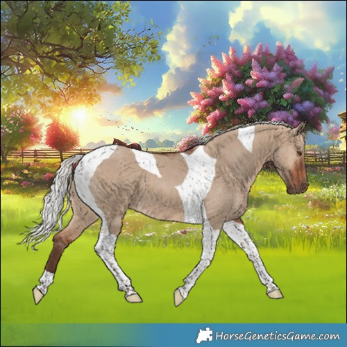Horse Color:Silver Bay Dun Tobiano