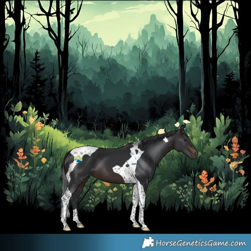 Horse Color:Brown Tobiano