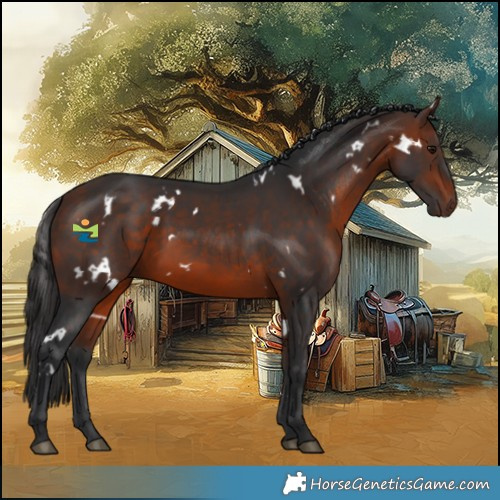 Horse Color:White Spotted Bay