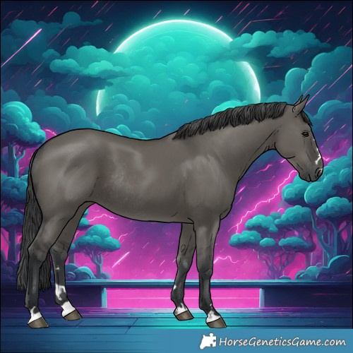 Horse Color:Grullo Rabicano 