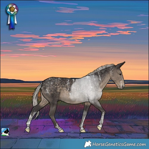 Horse Color:Powder White Silver Smoky Black 