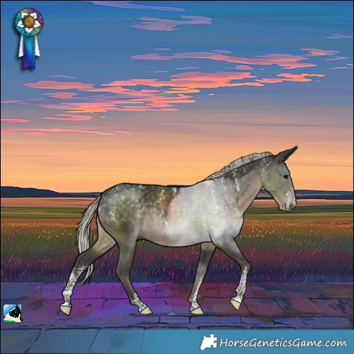 Horse Color:Powder White Silver Smoky Black