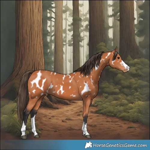 Horse Color:Bay Near Leopard 