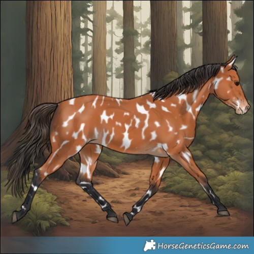 Horse Color:Bay Appaloosa