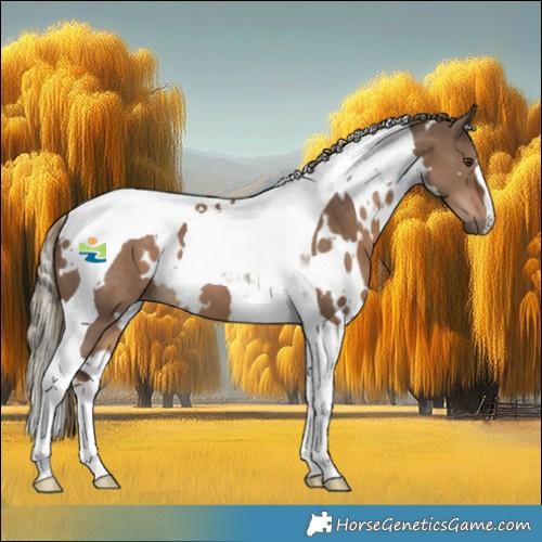 Horse Color:White Spotted Liver Red Dun Tobiano