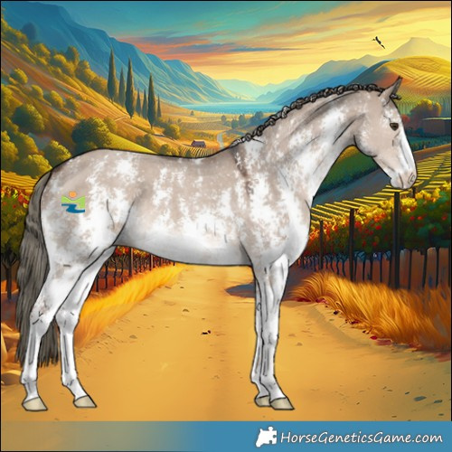 Horse Color:Liver Red Dun Mushroom Sabino