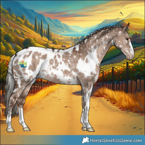 Horse Color:White Spotted Liver Red Dun Mushroom Snowflake Varnish
