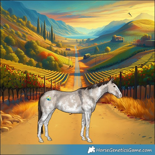 Horse Color:Liver Red Dun Sabino