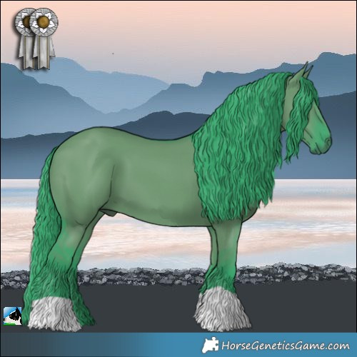 Horse Color:Watercolor Grullo 