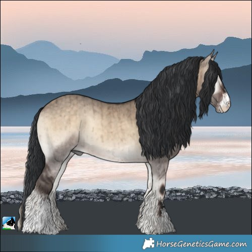 Horse Color:Brown Onyx Sabino Brindle
