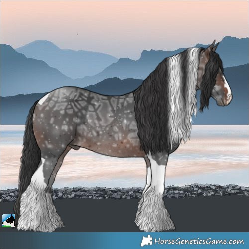 Horse Color:Brown Ice Tobiano Rabicano 