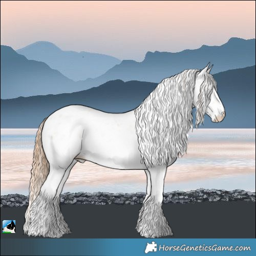 Horse Color:Smoky Black Ice Pearl Sabino Rabicano