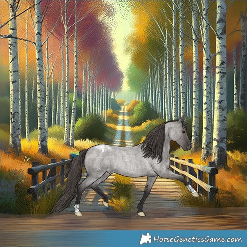 Horse Color:Smoky Grullo Roan Appaloosa Rabicano