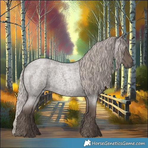 Horse Color:Silver Blue Roan 