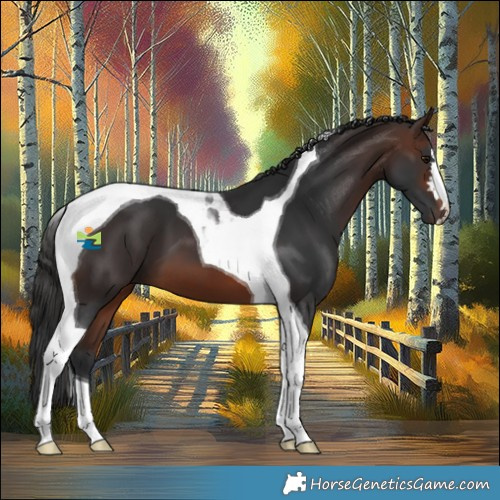 Horse Color:Brown Tobiano