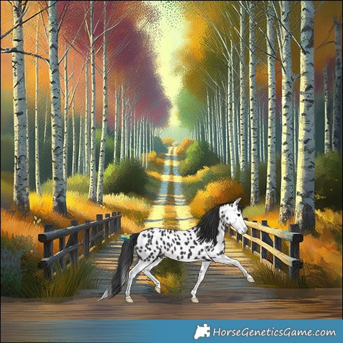 Horse Color:Brown Splash Appaloosa 