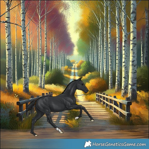 Horse Color:Black 