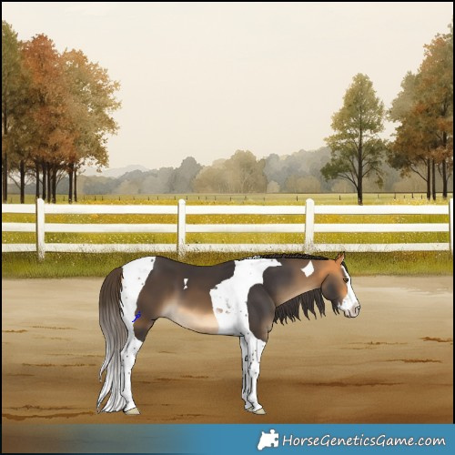 Horse Color:Buckskin Splash Tobiano 