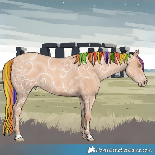 Horse Color:Painted Gold Champagne Ice