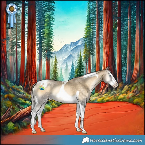 Horse Color:Silver Buckskin Snowdrop Onyx Splash Tobiano Appaloosa