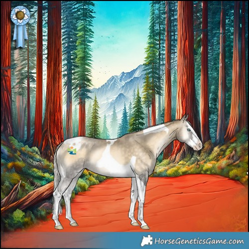 Horse Color:Silver Buckskin Snowdrop Onyx Splash Tobiano Appaloosa