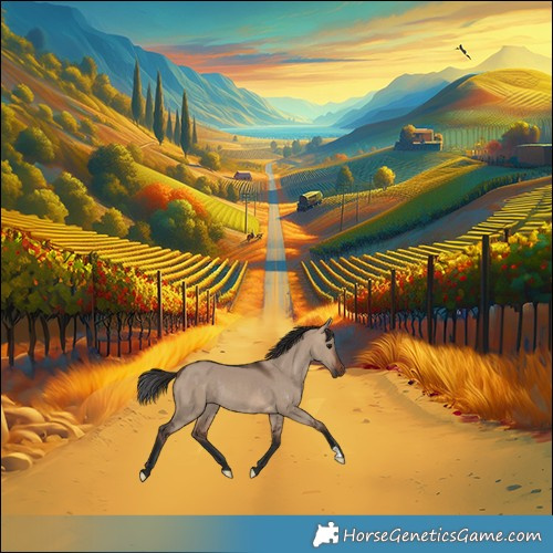 Horse Color:Brown Dun Rabicano 