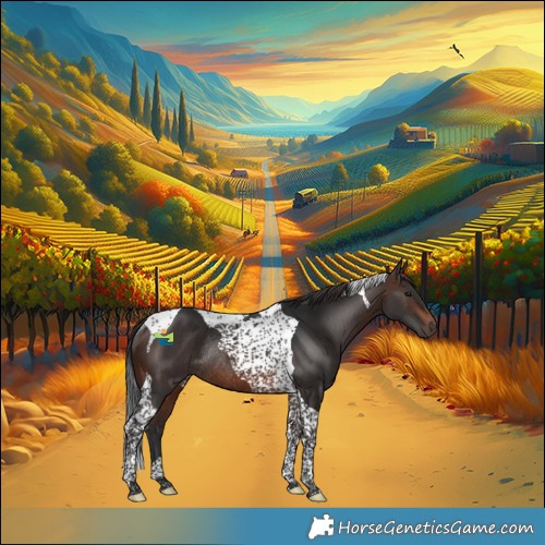 Horse Color:Brown Tobiano Rabicano 