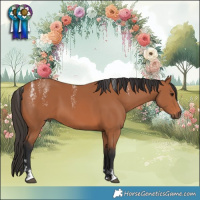 Horse Color:Powder White Bay 