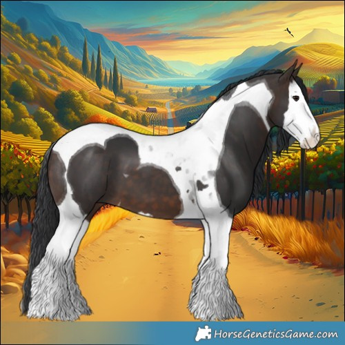 Horse Color:Brown Splash Tobiano
