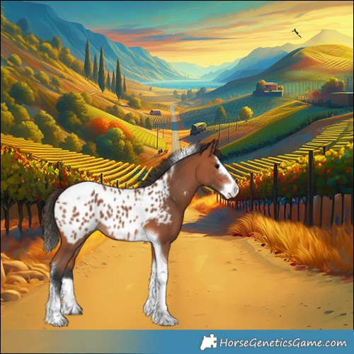 Horse Color:Bay Splash Tobiano Appaloosa 