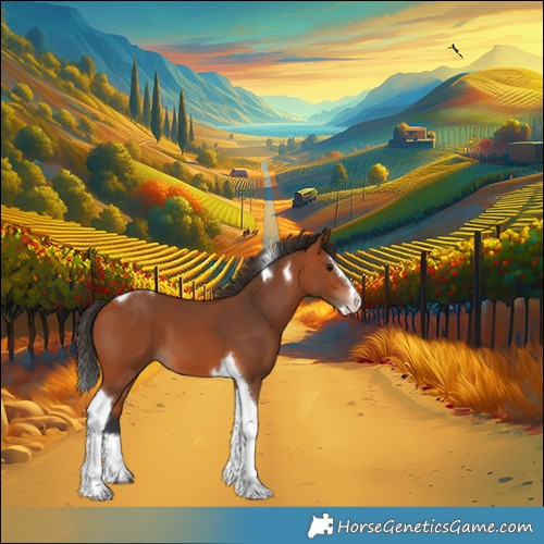 Horse Color:Bay Splash Tobiano 